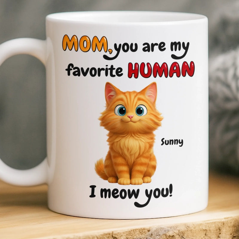 Personalised Mug – Birthday Gifts For Cat Lovers, Cat Dad & Mum – Mum I Meow You
