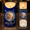 Personalised LED Candle with Photo - Meaningful Memorial Gift - Though Absent, You Remain Ever Near