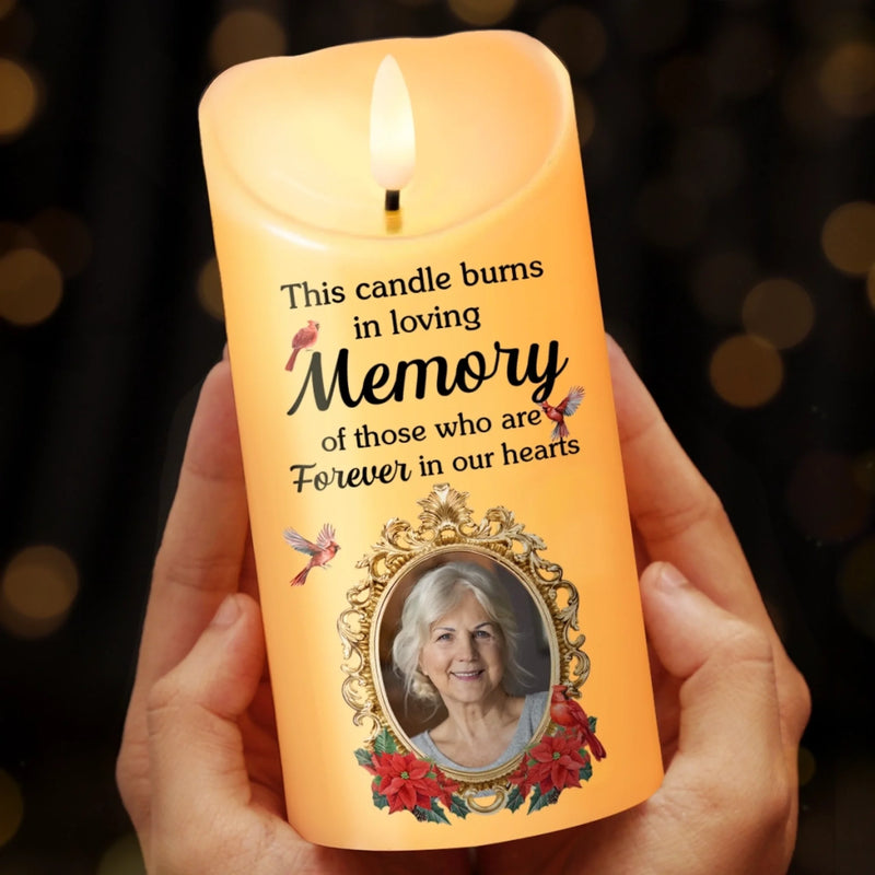 Personalised LED Candle with Photo - Meaningful Memorial Gift - Your Memory, My Endless Love