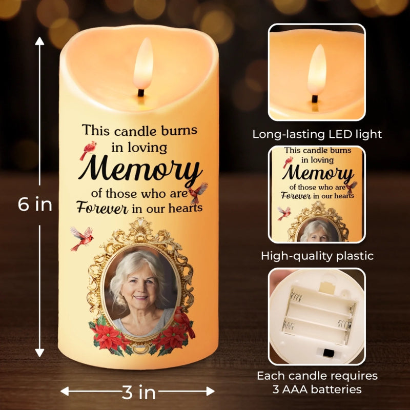 Personalised LED Candle with Photo - Meaningful Memorial Gift - Your Memory, My Endless Love