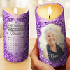 Personalised LED Candle with Photo - Meaningful Memorial Gift - Always Loved Never Forgotten