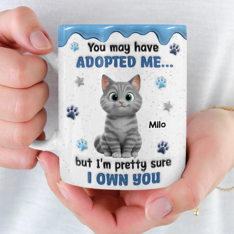 Personalised 3D Inflated Effect Mug – Birthday Gifts For Cat Lovers, Cat Dad & Mum – Your Tiny Furry Boss
