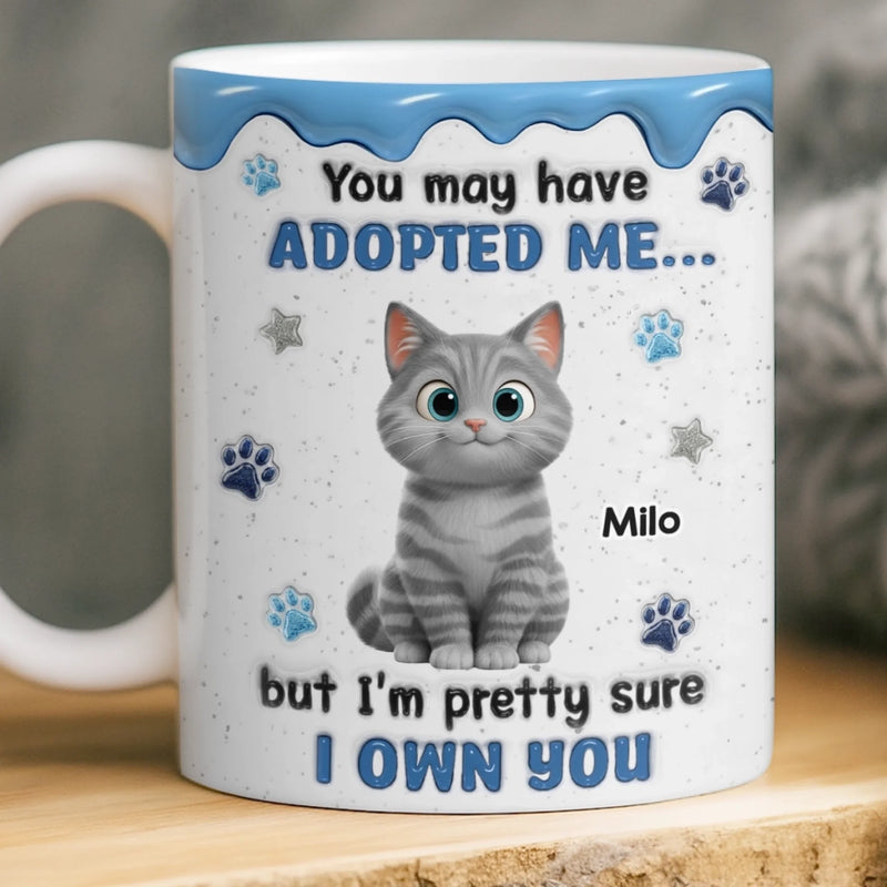 Personalised 3D Inflated Effect Mug – Birthday Gifts For Cat Lovers, Cat Dad & Mum – Your Tiny Furry Boss