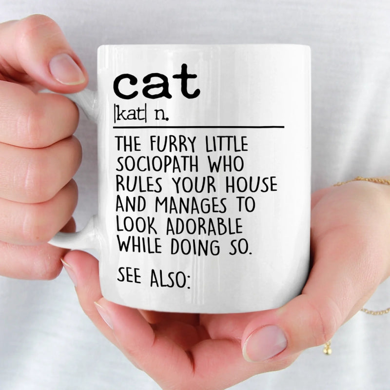 Personalised Mug – Gifts For Cat Lovers, Cat Dad – Chaos With Fur