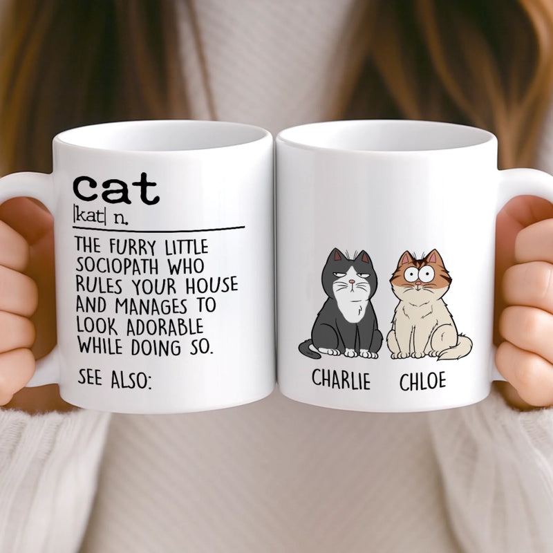 Personalised Mug – Gifts For Cat Lovers, Cat Dad – Chaos With Fur