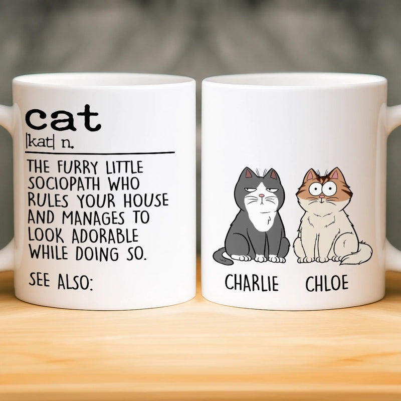 Personalised Mug – Gifts For Cat Lovers, Cat Dad – Chaos With Fur