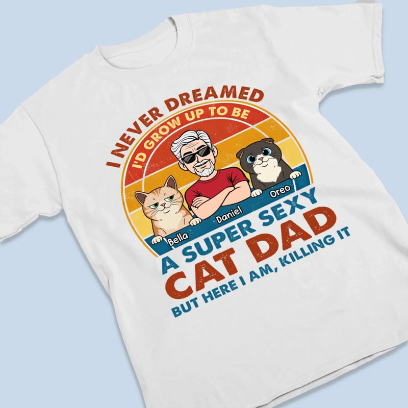 Personalised Unisex T-Shirt – Father's Day Gift for Cat Dad, Cat Lovers, Cat Owners – Pets Make Life Better