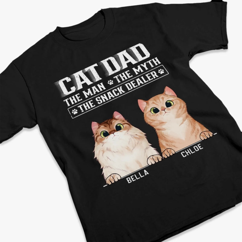 Personalised Unisex T-Shirt, Hoodie – Father’s Day Gift for Cat Lovers, Cat Dad – The Snack Dealer