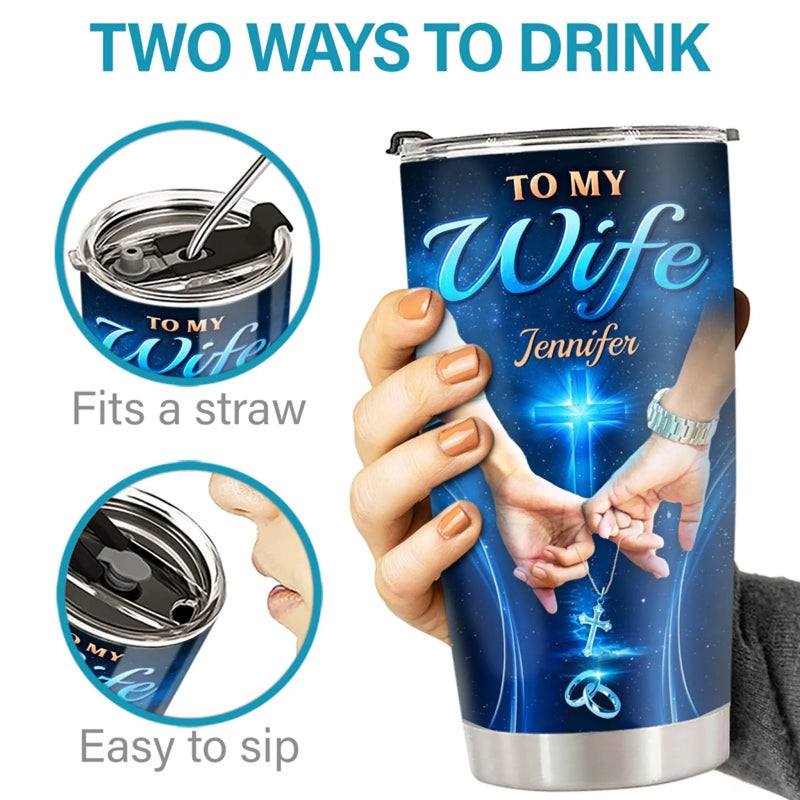 Personalised Tumbler - Anniversary Wedding Gifts For Couple - Infinite Love, Infinite Us