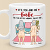 Personalised Mug - Funny Anniversary Gift for Couple - It's You And Me, Babe