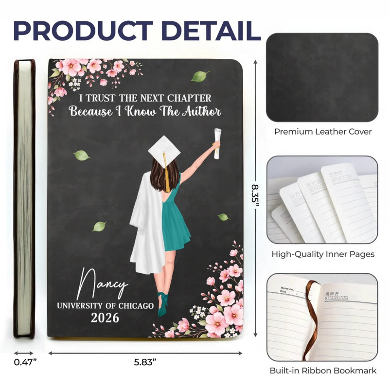 Personalised Leather Journal - Graduation Gift for Him or Her — Becoming Who You’re Meant To Be
