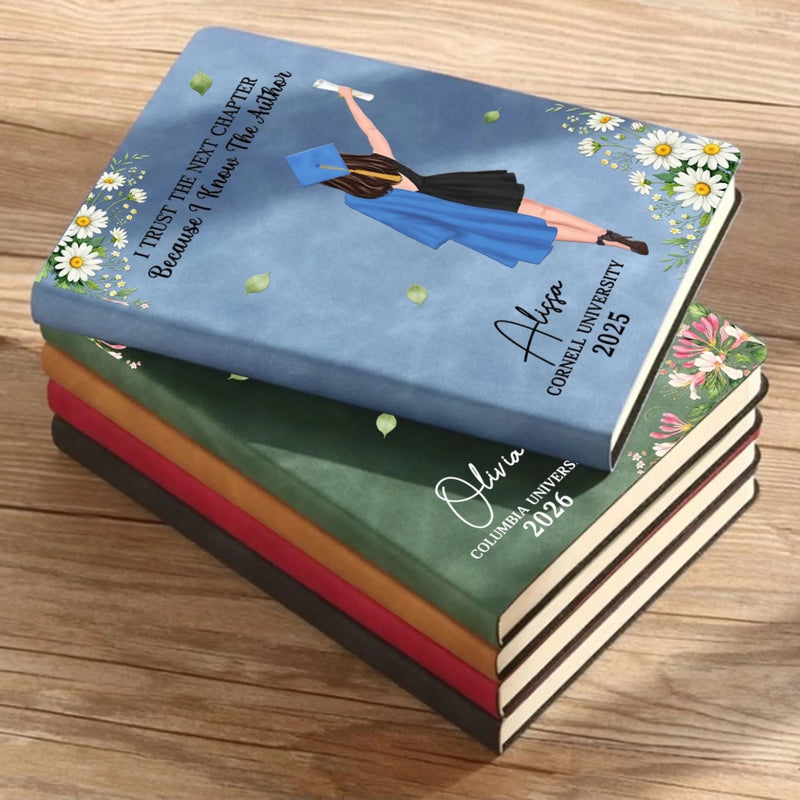 Personalised Leather Journal - Graduation Gift for Him or Her — Becoming Who You’re Meant To Be
