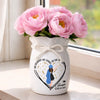 Personalised Ribbon Flower Vase - Meaningful Graduation Gift - Graduation Looks Good On You