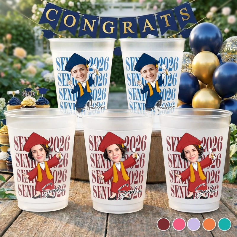 Personalised Photo Plastic Cups - Meaningful  Graduation Gift - The Future Is Yours