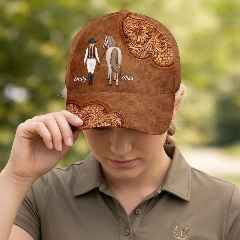 Personalised Classic Cap – Gift for Horse Lovers – For True Horse Fans