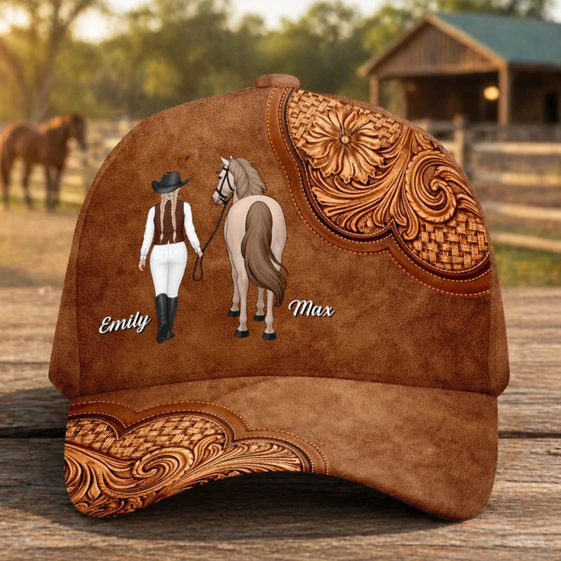 Personalised Classic Cap – Gift for Horse Lovers – For True Horse Fans