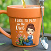 Personalised Plant Pot Mug – Garden Gift for Gardeners – Garden Hair, Don’t Care