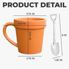 Personalised Plant Pot Mug – Garden Gift for Gardeners – Garden Hair, Don’t Care