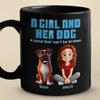 Personalised Black Mug - Gift For Dog Mom, Dog Lovers - A Bond That Can't Be Broken