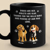 Personalised Black Mug - Gift For Dog Dad & Mom, Dog Lovers - Thanks For Picking Up My Poo