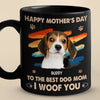 Personalised Photo Black Mug - Mother's Day Gifts For Dog Mum, Cat Lovers - I Woof You So Much