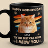 Personalised Photo Black Mug - Mother's Day Gifts For Cat Mum, Dog Lovers - I Meow You So Much