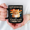 Personalised Photo Black Mug - Mother's Day Gifts For Cat Mum, Dog Lovers - I Meow You So Much