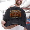 Personalised Vintage Washed Denim Cap - Gifts For Dad, Grandpa – Cheers To The Man Who Does It All