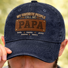 Personalised Vintage Washed Denim Cap - Gifts For Dad, Grandpa – Cheers To The Man Who Does It All