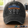 Personalised Vintage Washed Denim Cap – Gifts For Dad, Grandpa – Built Strong By Dad