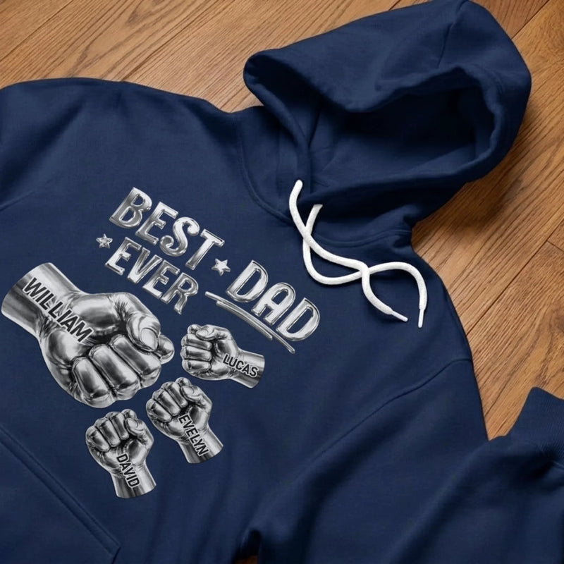 Personalised Unisex T-Shirt, Hoodie – Gift for Dad, Grandpa – Best Dad Ever