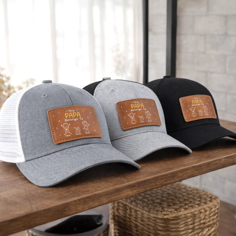 Personalised Leather Patch Hat – Father's Day Gifts For Dad, Grandpa – Grandpa Knows Best Always