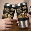 Personalised Printed Leather Tumbler – Father's Day Gifts For Dad, Grandpa – Dad The Man The Myth