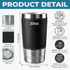 Personalised Printed Leather Tumbler – Father's Day Gifts For Dad, Grandpa – Dad The Man The Myth