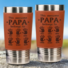 Personalised Printed Leather Tumbler – Father's Day Gifts For Dad, Grandpa – World’s Greatest Dad