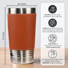 Personalised Printed Leather Tumbler – Father's Day Gifts For Dad, Grandpa – World’s Greatest Dad
