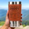 Personalised Printed Leather Tumbler – Father's Day Gifts For Dad, Grandpa – Cool Dad Club Member