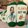 Personalised Crew Socks - Birthday Garden Gifts For Gardeners - Plant Lady Energy