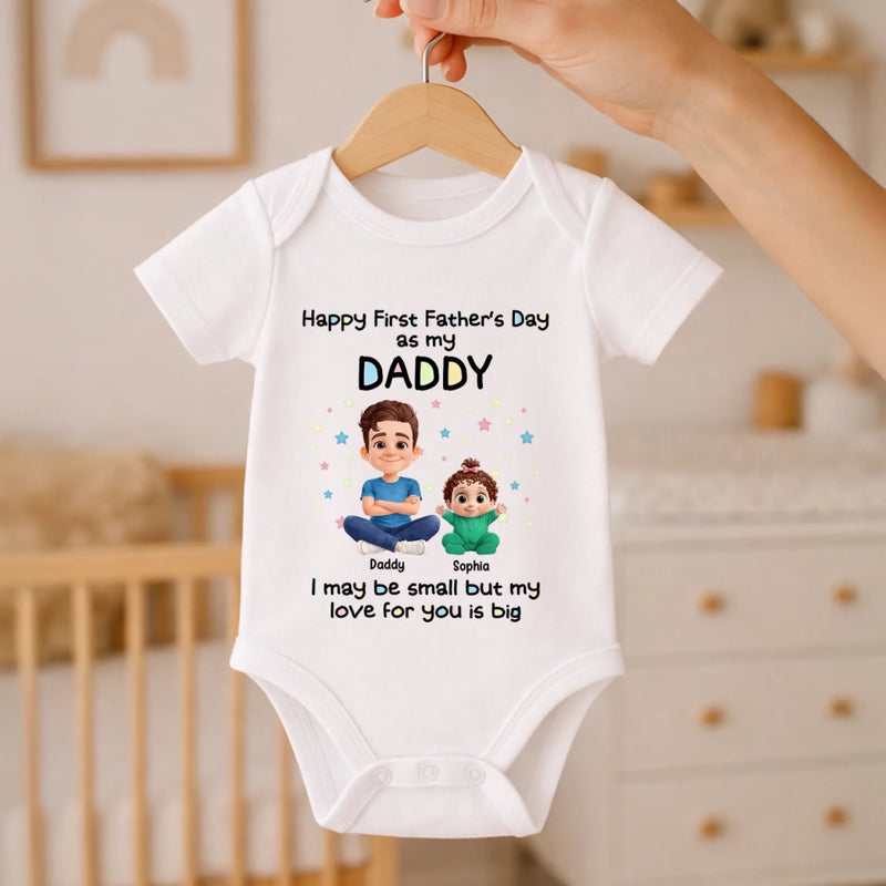 Personalised Baby Onesie – Father's Day Gift For New Dad – New Chapter Starts Here