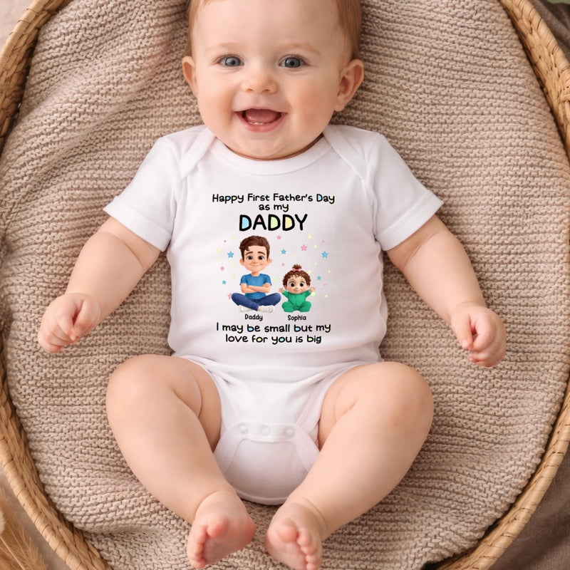 Personalised Baby Onesie – Father's Day Gift For New Dad – New Chapter Starts Here