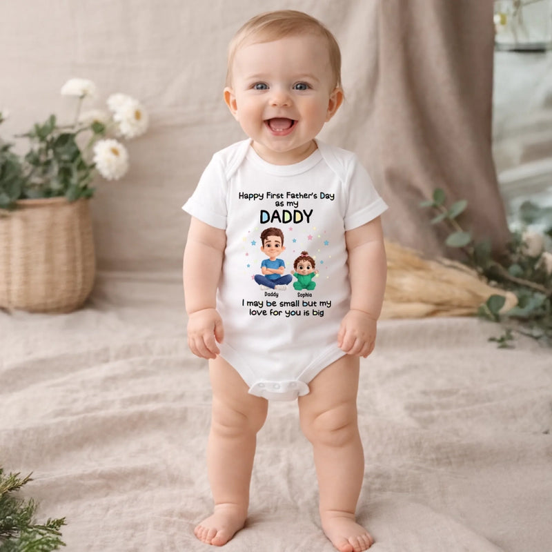 Personalised Baby Onesie – Father's Day Gift For New Dad – New Chapter Starts Here