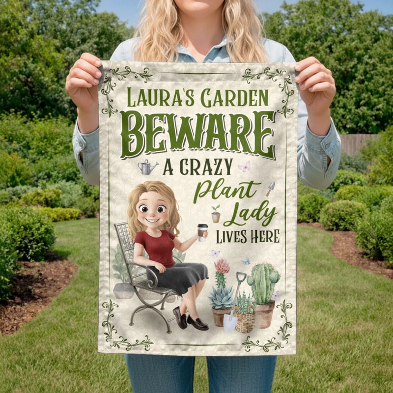 Custom Flag - Personalized Birthday Garden Gifts For Gardeners - Bloom Where You Are Planted