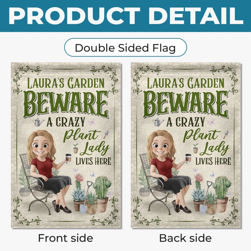 Custom Flag - Personalized Birthday Garden Gifts For Gardeners - Bloom Where You Are Planted