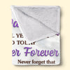 Personalised Blanket - Birthday Gifts For Daughter - Forever Proud To Call You My Daughter