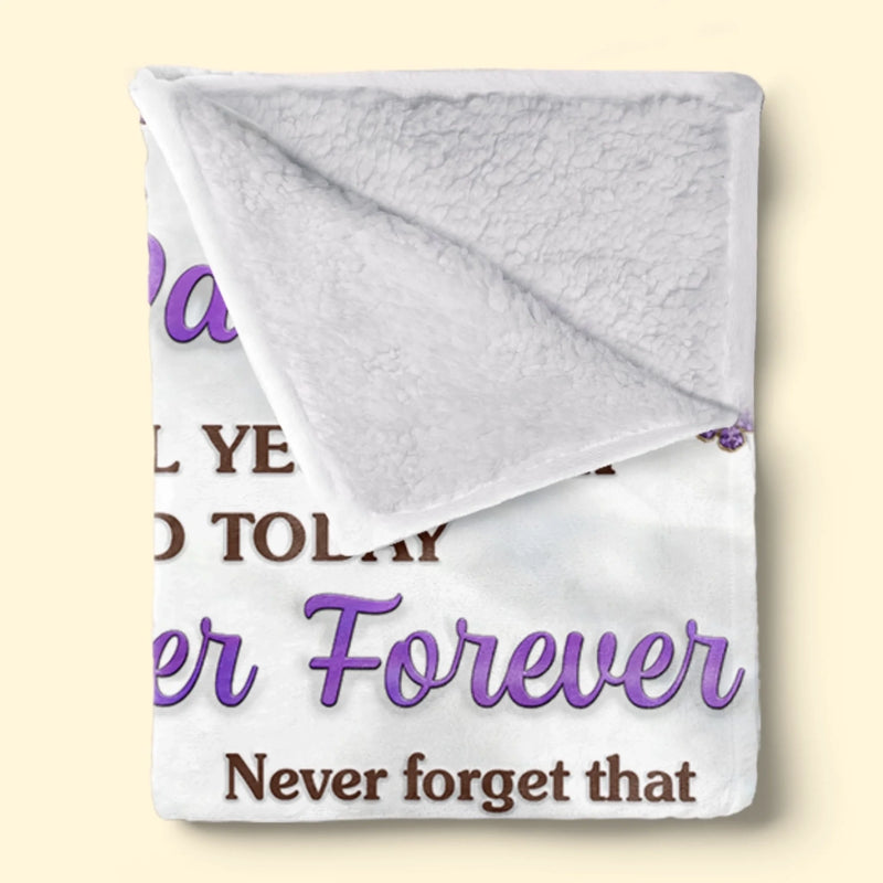 Personalised Blanket - Birthday Gifts For Daughter - Forever Proud To Call You My Daughter