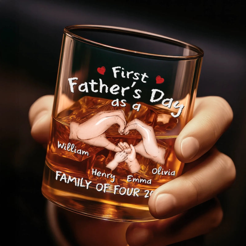 Personalised Whisky Glass – Father's Day Gift for New Dad – New Dad, Big Journey