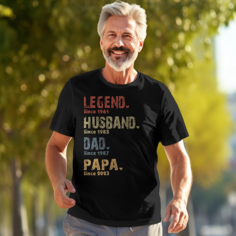 Personalised Unisex T-shirt, Hoodie – Gifts For Dad – My Dad Is A Legend