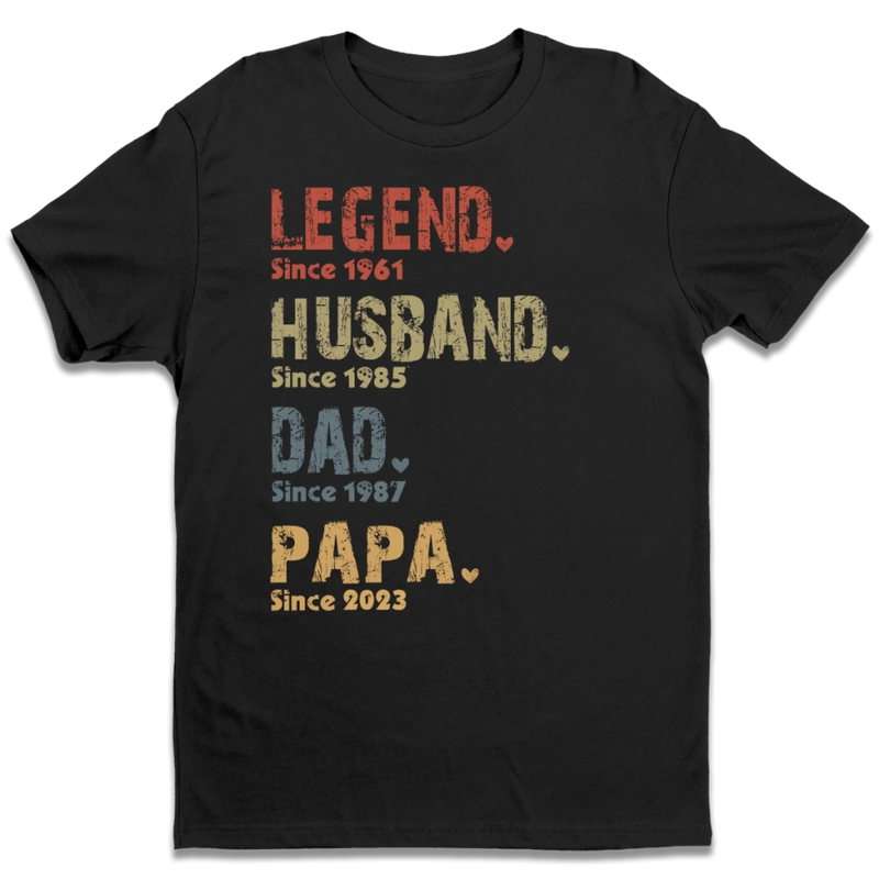Personalised Unisex T-shirt, Hoodie – Gifts For Dad – My Dad Is A Legend