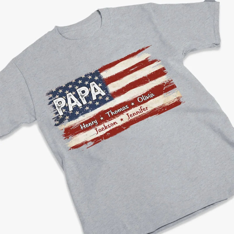 Personalised Unisex T-Shirt, Hoodie – Gifts For Dad – Born To Be American