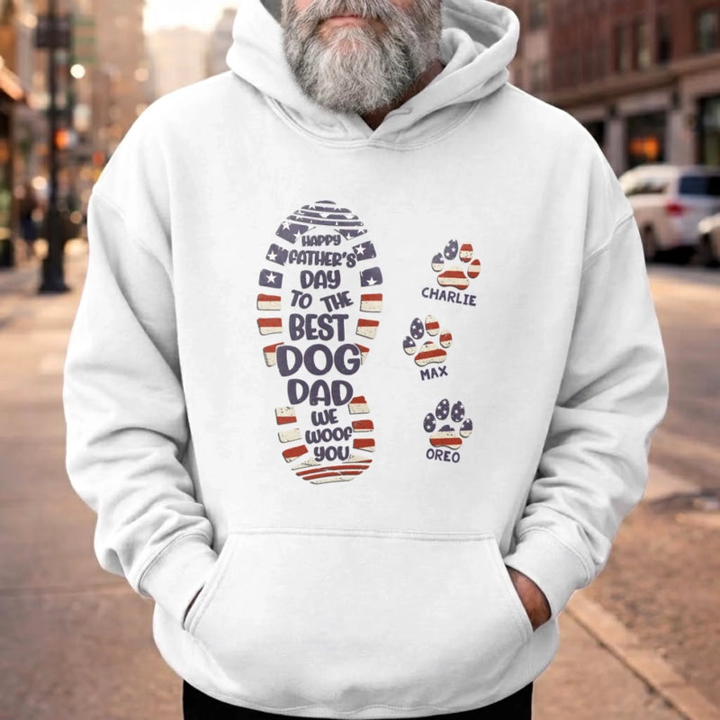 Personalised Unisex T-Shirt, Hoodie – Father's Day Gifts For Dog Dad – Proud And Free